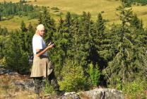 Писатель Олег Кожин, скала Паасо
